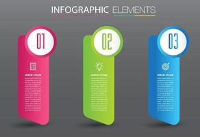 modern text box template banner Infographics vector