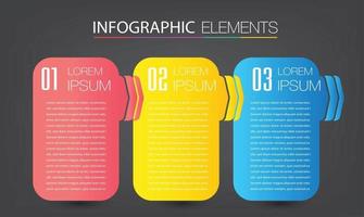 modern text box template banner Infographics vector