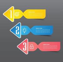 modern text box template banner Infographics vector