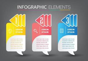 modern text box template banner Infographics vector