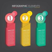 modern text box template banner Infographics vector