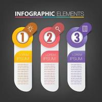 modern text box template banner Infographics vector