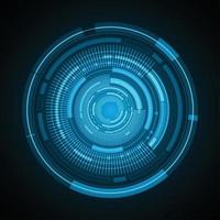 eye cyber circuit future technology concept background vector