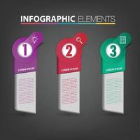 modern text box template banner Infographics vector