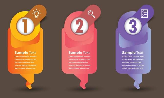 modern text box template banner Infographics