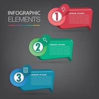 modern text box template banner Infographics vector