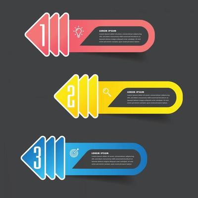 modern text box template banner Infographics