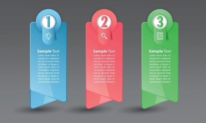 modern text box template banner Infographics