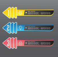 modern text box template banner Infographics vector