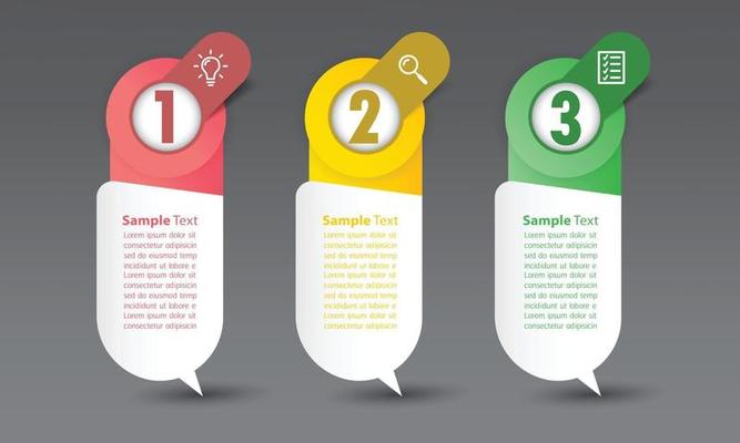 modern text box template banner Infographics