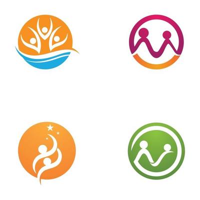 adoption and community people logo vector