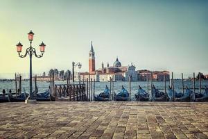 la ciudad de venecia en la mañana italia foto