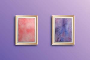 conjunto de acuarela pintada a mano textura de fondo arte de la pared aquarelle abstracto esmeralda telón de fondo plantilla horizontal vector