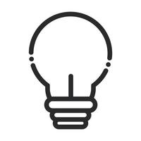 light bulb laboratory science and research line style icon