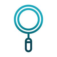 magnifying glass laboratory science and research gradient style icon vector