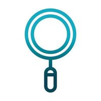 magnifying glass laboratory science and research gradient style icon vector