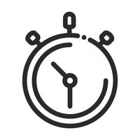 chronometer time speed science and research line style icon vector