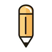 designer creativity pencil internet web technology interface line and fill style icon vector