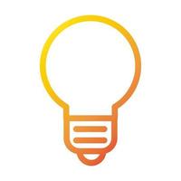 bulb idea creativity internet web technology interface gradient style icon vector