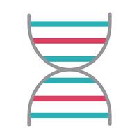 dna science genetics health care medical flat style icon vector
