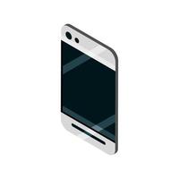 smartphone device gadget technology isometric isolated icon vector