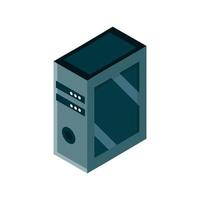 computer server device gadget technology isometric isolated icon vector