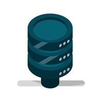 server center data device gadget technology isolated icon vector