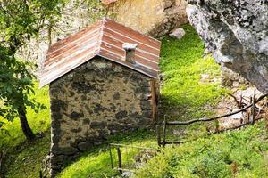 Old building on a hill photo