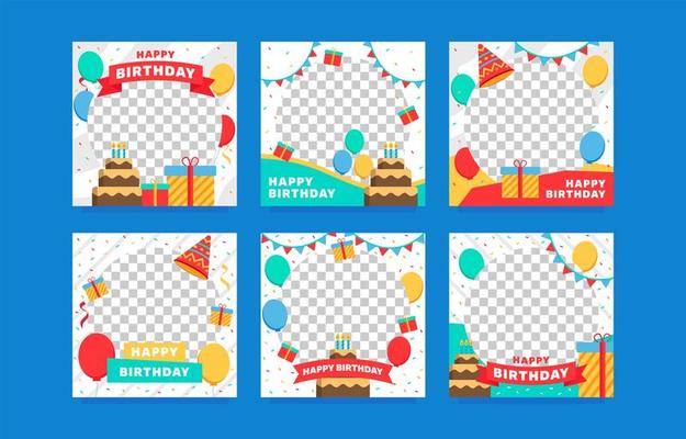 Collection of Birthday Frames for Profile Pictures