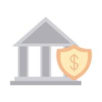 mobile banking bank money investment safe flat style icon vector