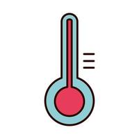 thermometer temperature equipment medical isolated icon vector
