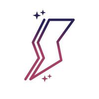 ray power energy social media gradient style icon vector