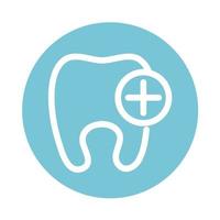 dentist service medical and health care block style icon vector