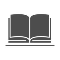 teach school and education open book knowledge silhouette style icon vector