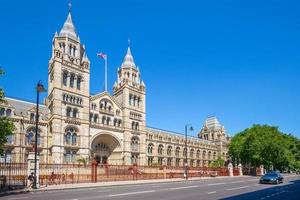 Facade view of Natural History Museum in London photo