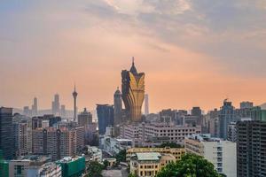 paisaje urbano de macao en china foto