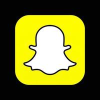 Social media icon Snapchat logo isolated vector