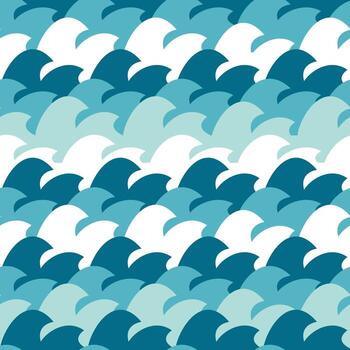 Abstract Simple Wave Seamless Pattern Background vector