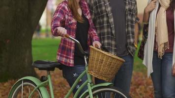 Group of college students hanging out on campus video