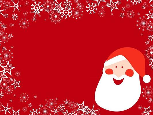 Festive Christmas Santa Border