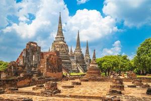 Wat Phra Si Sanphet en Ayutthaya en Tailandia