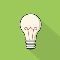 Bulb out on a green background vector