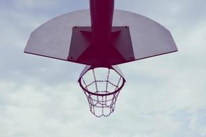 street basketball hoop photo