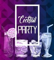 Cocktail Party vector illustration