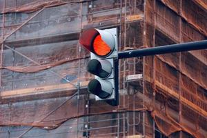 traffic light on the street photo