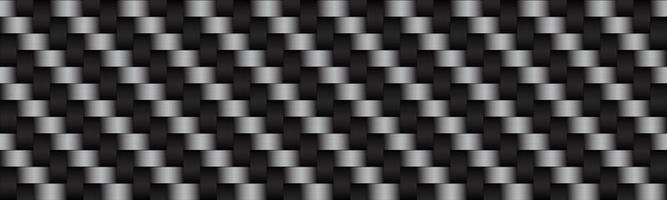 Carbon black and grey abstract header Modern metallic stainless steel look banner Seamless pattern background Vector illustration