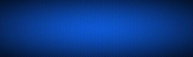 Fondo azul con encabezado de cuadrícula hexagonal banner de acero inoxidable abstracto moderno diseño creativo temlates ilustración vectorial colorida vector