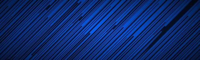 Dark abstract header with blue and black slanting lines Striped pattern Parallel lines and strips banner Diagonal fiber vector illustration