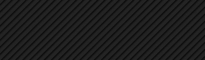 Black technology abstract stripes header Dark metallic geometric banner Design vector illustration