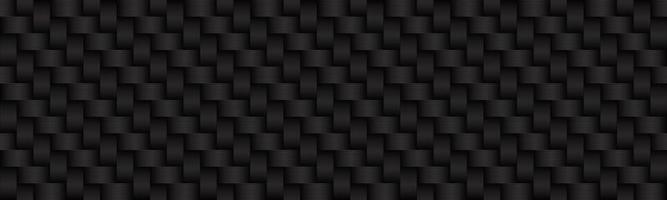 Carbon black and grey abstract header Modern metallic stainless steel look banner Seamless pattern background Vector illustration